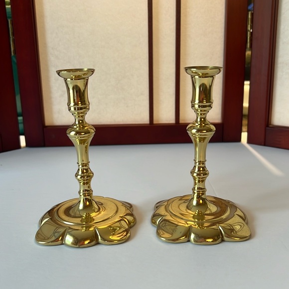 Baldwin Brass miniature candlesticks - Picture 1 of 7